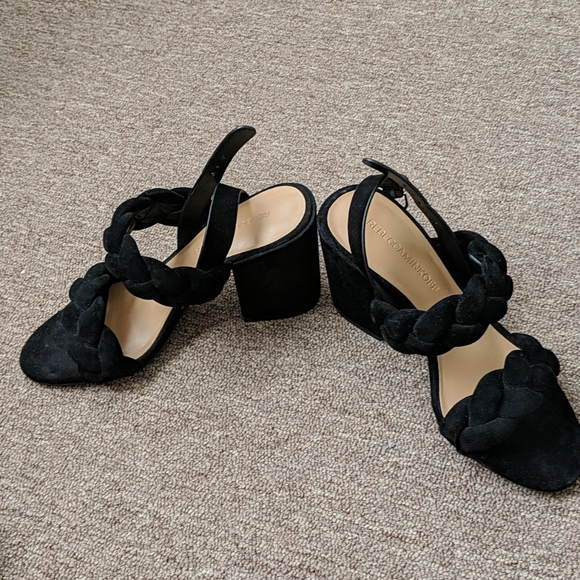 Rebecca minkoff black suede sandals size 5.5 - Picture 2 of 4